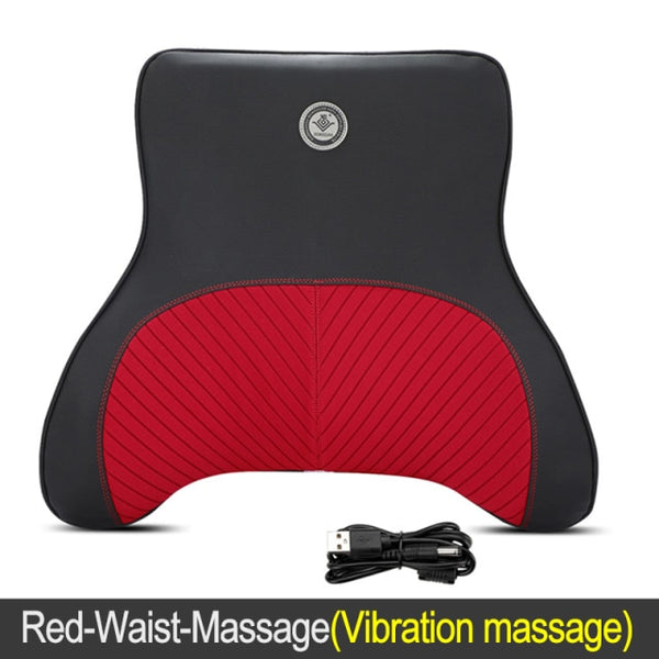 Car Pillow Memory Foam Lumbar Support Massage Back Pillow Waist