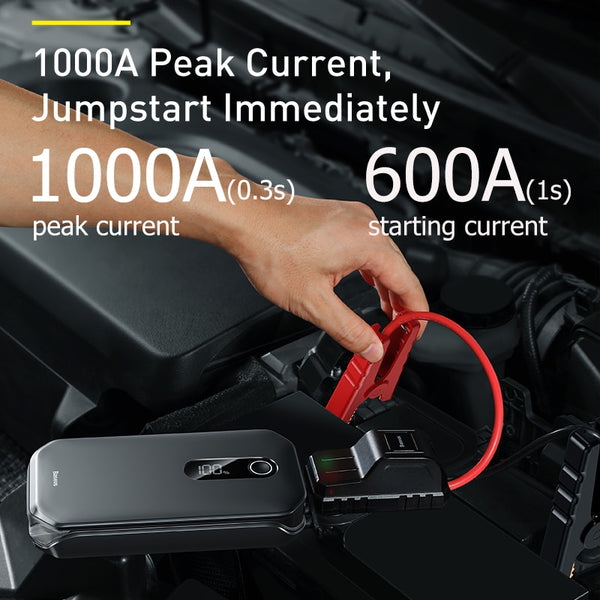 Portable Jump Start Power Bank with Digital Display